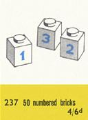 LEGO 237 Number Bricks