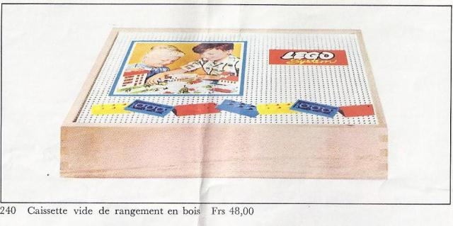 LEGO 240 Wooden Storage Box Large, Empty