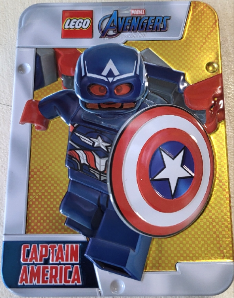 LEGO 242506 Captain America metal box (Rectangular Box Version)