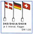 LEGO 242B International Flags - Britain, France, Austria, Portugal, LEGO