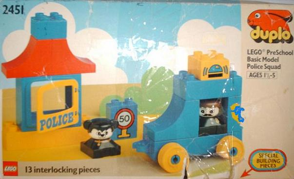 LEGO 2451 PreSchool Basic Model Police Squad