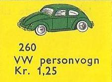 LEGO 260-2 1:87 VW Beetle