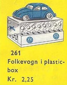 LEGO 261-2 1:87 VW Beetle + Showroom
