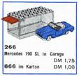 LEGO 266-2 1:87 Mercedes 190 SL with Garage