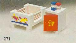 LEGO 271 Baby's Cot and Cabinet