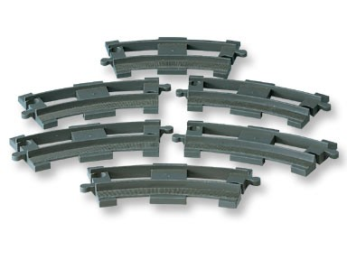 LEGO 2735 Curved Rails (Dark Gray)