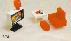 LEGO 274 Colour T.V. and Chair