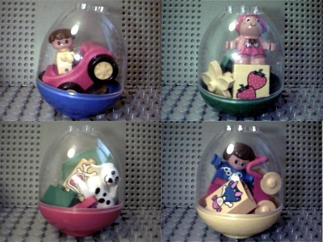 LEGO 2751-2 Egg Fun (Complete Set of 4 Complete Egg Sets)