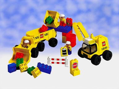 LEGO 2814 Big Wheels Road Worker Set
