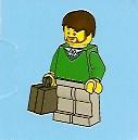 LEGO 2824-11 Advent Calendar 2010, City (Day 10) - Man with Suitcase