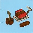 LEGO 2824-13 Advent Calendar 2010, City (Day 12) - Sled with Wood and Axe