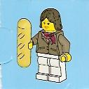 LEGO 2824-15 Advent Calendar 2010, City (Day 14) - Woman with Bread