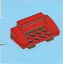 LEGO 2824-17 Advent Calendar 2010, City (Day 16) - Couch / Sofa