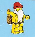 LEGO 2824-19 Advent Calendar 2010, City (Day 18) - Santa Claus (almost Naked) with Brush