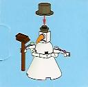 LEGO 2824-2 Advent Calendar 2010, City (Day  1) - Snowman with Push Broom