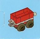 LEGO 2824-20 Advent Calendar 2010, City (Day 19) - Toy Train Car, Red