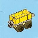 LEGO 2824-22 Advent Calendar 2010, City (Day 21) - Toy Train Car, Yellow