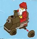 LEGO 2824-25 Advent Calendar 2010, City (Day 24) - Santa Claus with Toy Train Engine