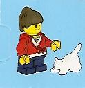 LEGO 2824-7 Advent Calendar 2010, City (Day  6) - Girl with Cat