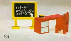 LEGO 291 Blackboard and School Desk