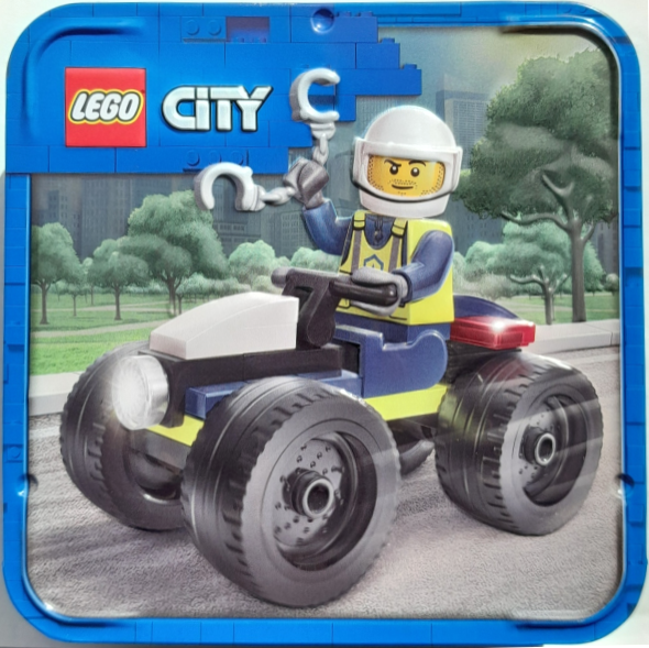 LEGO 2D001164 Police Quad metal box