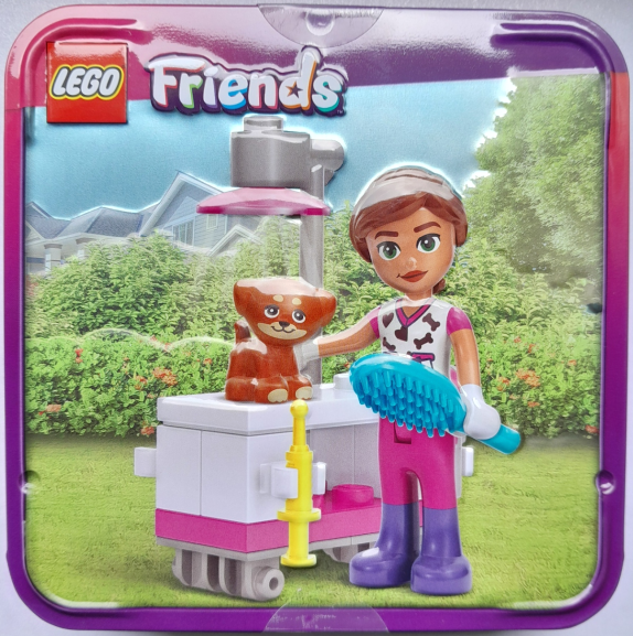 LEGO 2D001186 Valeria and Aira at Veterinary Station metal box