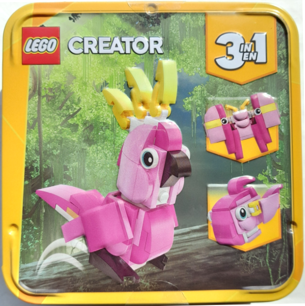 LEGO 2D001187 Pink Cockatoo metal box