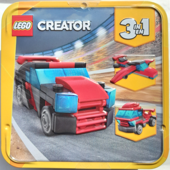 LEGO 2D001188 Race Car metal box