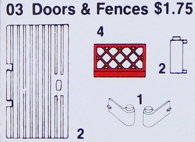 LEGO 3 Doors and Fences