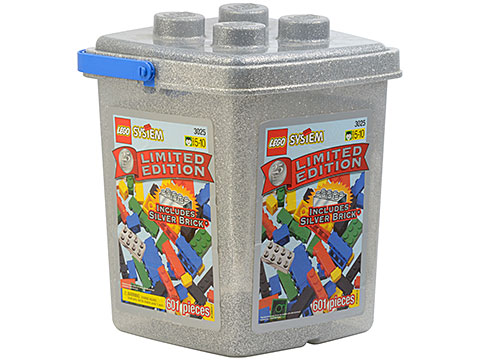 LEGO 3025 25th Anniversary Silver Bucket
