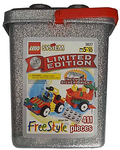 LEGO 3027 25th Anniversary Silver Bucket