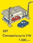 LEGO 307-2 VW Auto Showroom