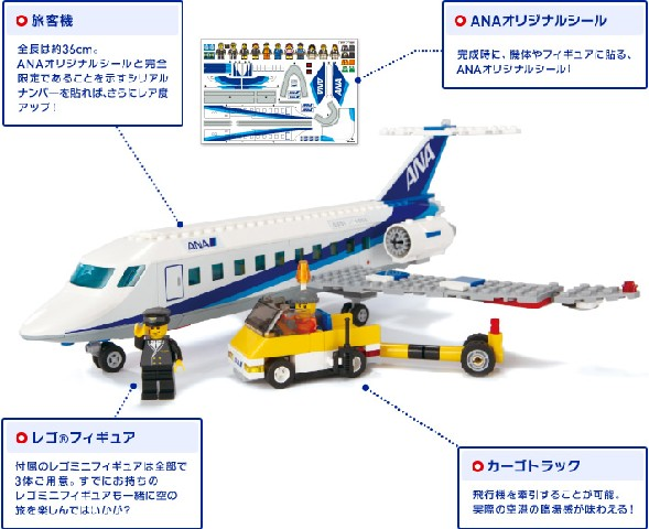 LEGO 3181-2 Passenger Plane -  ANA Version