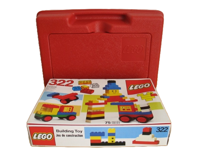LEGO 322-3 Basic Building Set + Storage Case