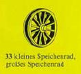 LEGO 33 Small / Large Red Spoked Wheel