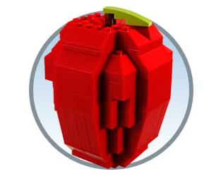 LEGO 3300000 The Brick Apple (LEGO Store Grand Opening Set, Rockefeller Center, New York, NY) polybag