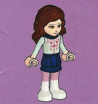 LEGO 3316-2 Advent Calendar 2012, Friends (Day  1) - Olivia, Long Sleeve Christmas Top