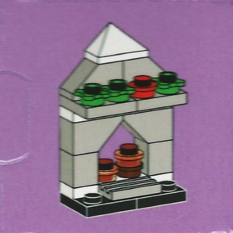LEGO 3316-22 Advent Calendar 2012, Friends (Day 21) - Fireplace