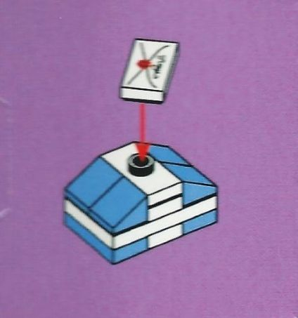 LEGO 3316-24 Advent Calendar 2012, Friends (Day 23) - Medium Blue/White Present with Letter