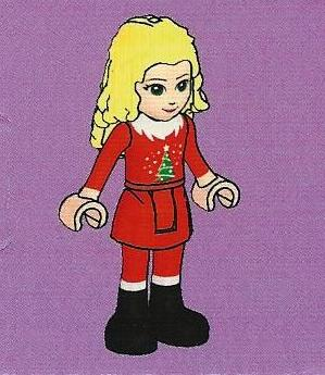 LEGO 3316-7 Advent Calendar 2012, Friends (Day  6) - Christina, Red Christmas Outfit
