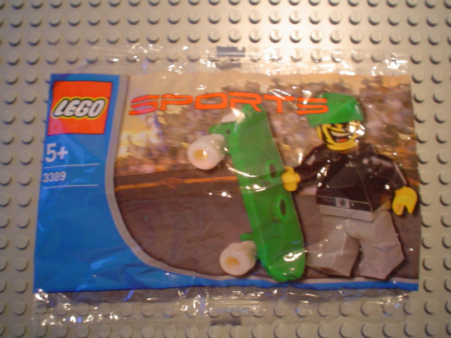 LEGO 3389 Skateboarder Bill, Chupa Chups Promotional polybag