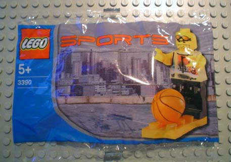 LEGO 3390 Basketball Street Player, Chupa Chups Promotional polybag
