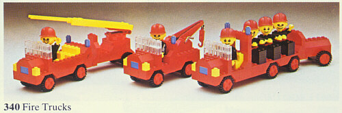 LEGO 340-2 Fire Trucks