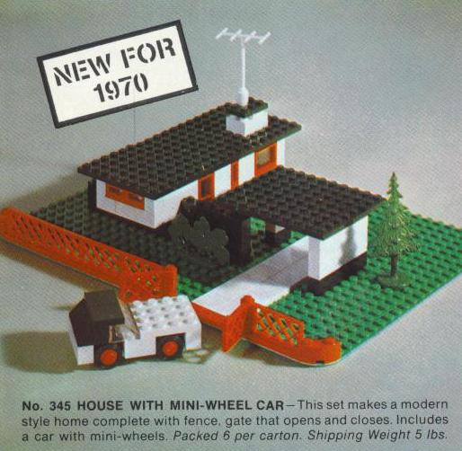 LEGO 345 House with Mini Wheel Car