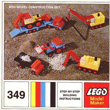 LEGO 349-2 Mini-Wheel Construction Set