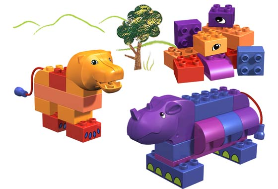 LEGO 3514 Rhino and Lion