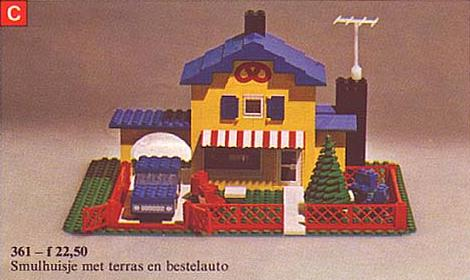 LEGO 361 Tea Garden Cafe with Baker's Van