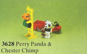 LEGO 3628 Perry Panda & Chester Chimp