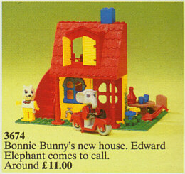 LEGO 3674 Bonnie Bunny's New House
