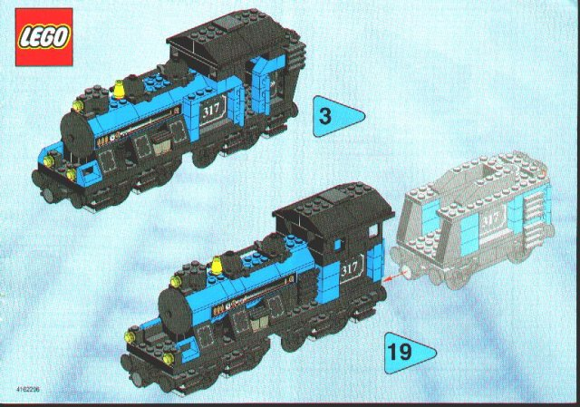 LEGO 3741 Large Locomotive (base unit without color trim elements)